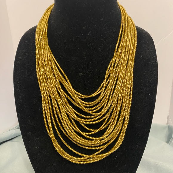 Jewelry | Elegant Gold Beaded Necklace | Poshmark